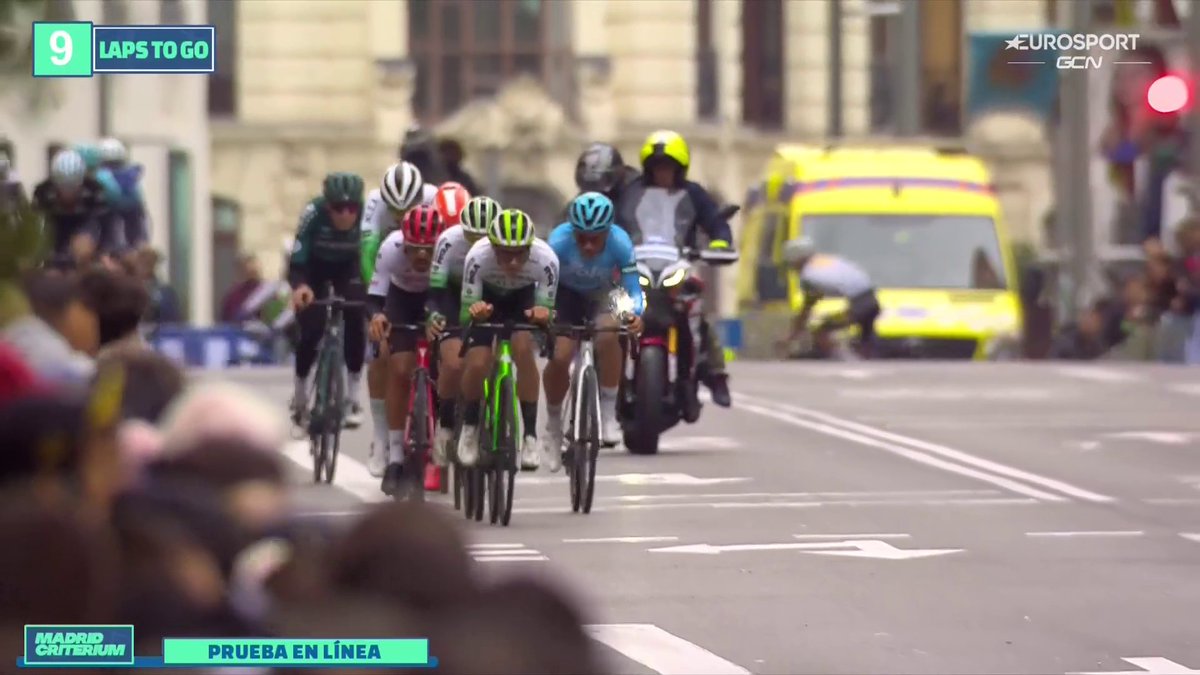 9⃣ vueltas para el desenlace del Madrid Criterium 🔝 Os recordamos que al término de la prueba tendremos programa especial de 𝐋𝐚 𝐌𝐨𝐧𝐭𝐨𝐧𝐞𝐫𝐚 in situ con la presencia de Van der Poel, Ayuso, Luis León Sánchez y Lazkano 📺 En directo en Eurosport.es 2⃣ y en la APP