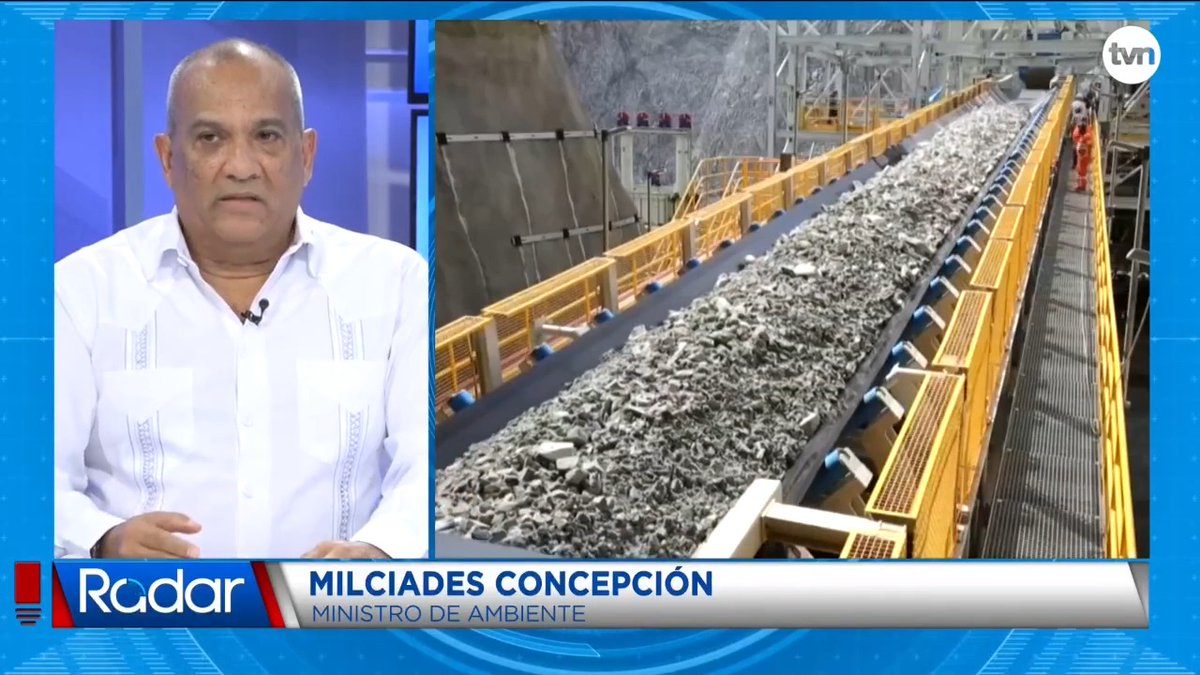 "Ya la minería no es como hace 100 años. La minería en los últimos con tecnología, por ejemplo en Minera Panamá, no se usa mercurio, cianuro, no se utiliza nada de esos químicos", indicó @MConcepcionL, Ministro de Ambiente.