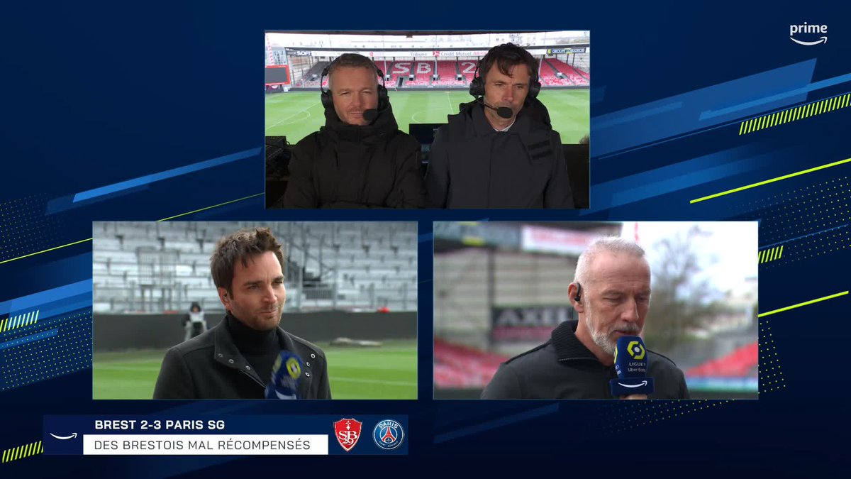 😳 Eric Roy : "L'attitude de certains parisiens est ridicule." L'entraîneur du Stade Brestois ne comprend pas la réaction provocatrice des joueurs parisiens après leur victoire ce dimanche. #SB29PSG