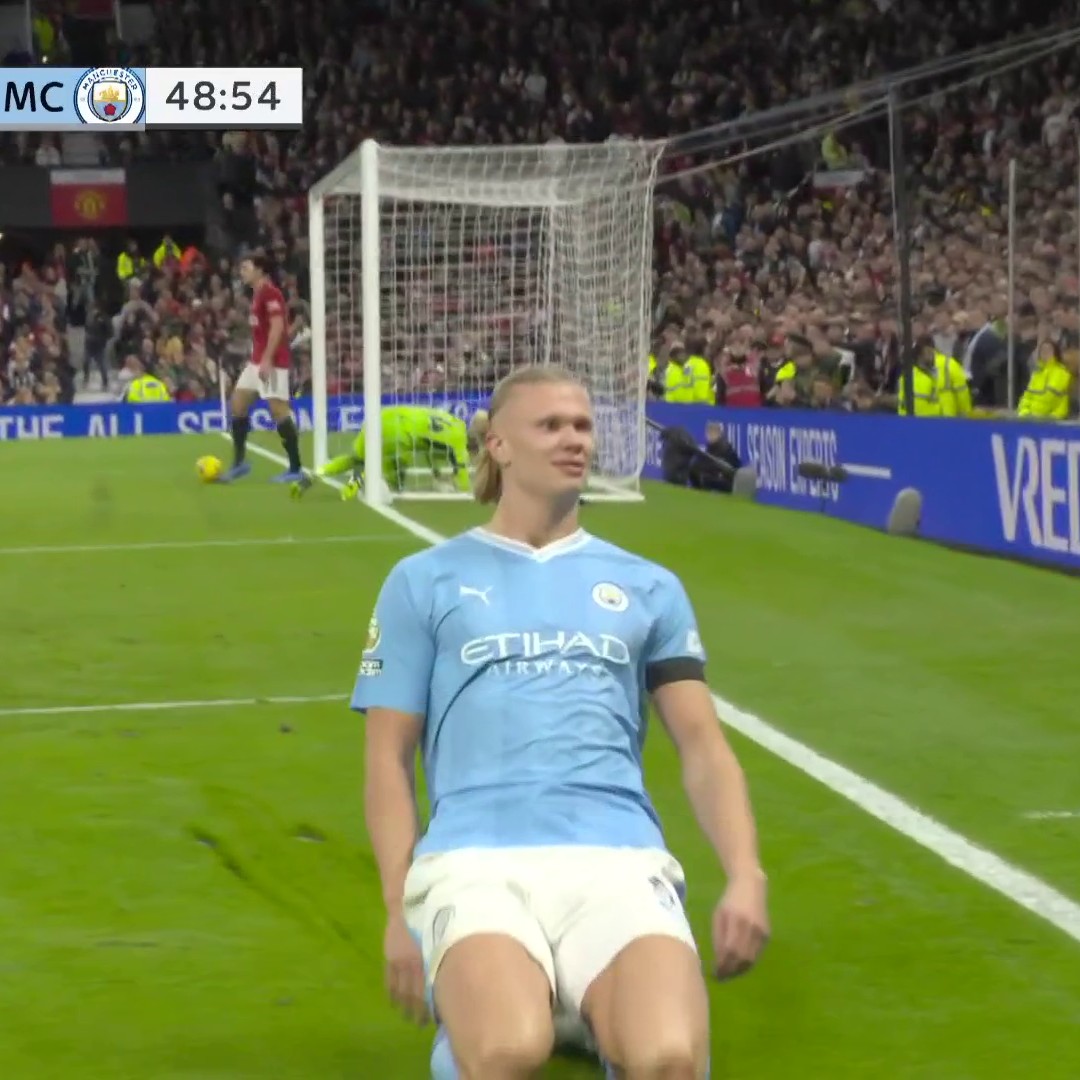 Textbook buildup, typical Haaland finish ๐ (via NBC Sports Soccer)