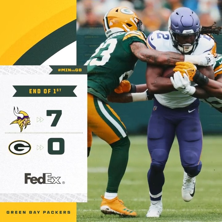 Score after 1️⃣. #MINvsGB | #GoPackGo