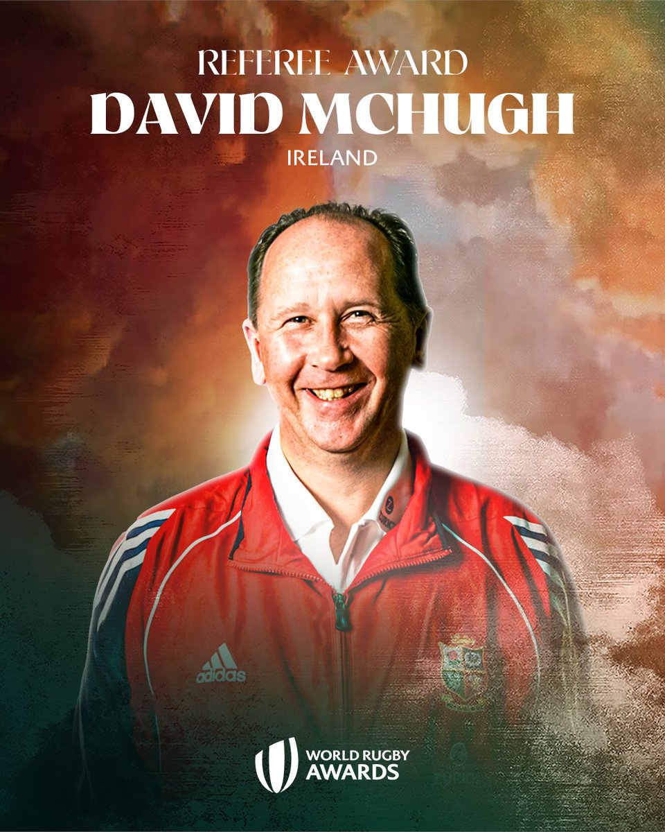"My role is to allow each one of them to maximise their potential" Ireland's David McHugh reflects on mentorship in refereeing and the added personal meaning the World Rugby Referee Award carries for him #WorldRugbyAwards
