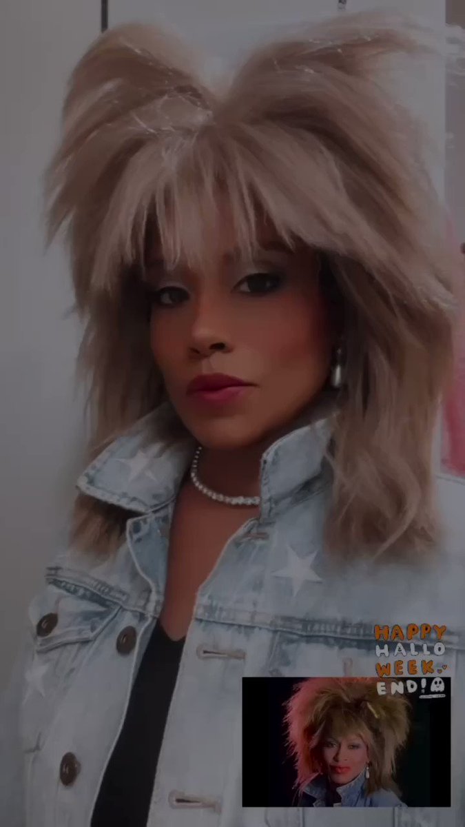 Paying homage to THE legendary Tina Turner honey and being silly all at the same time 😂 #Halloween2023