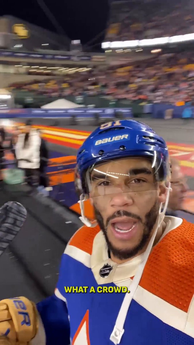 The 2023 Tim Hortons NHL #HeritageClassic. "Lots of fun." - Evander Kane 😆