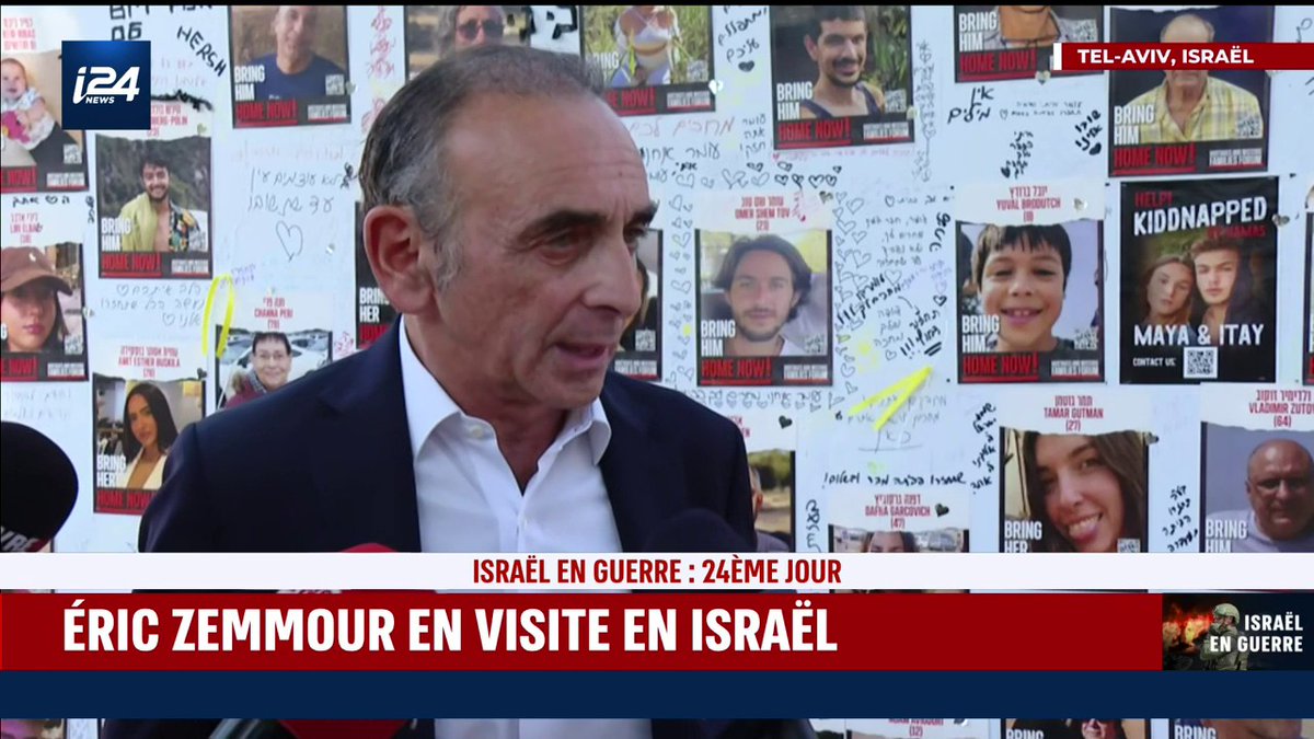 "Les Français ne sont pas antisémites. L’antisémitisme vient des banlieues islamisées de culture arabo-musulmane." Eric Zemmour, depuis Tel Aviv