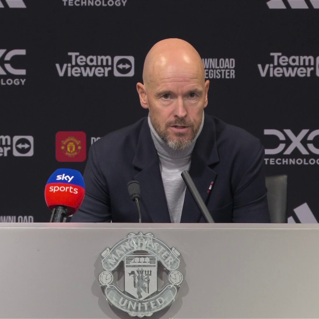'We are on the way up' 🔺 Erik ten Hag speaks after the Manchester derby 🗣️