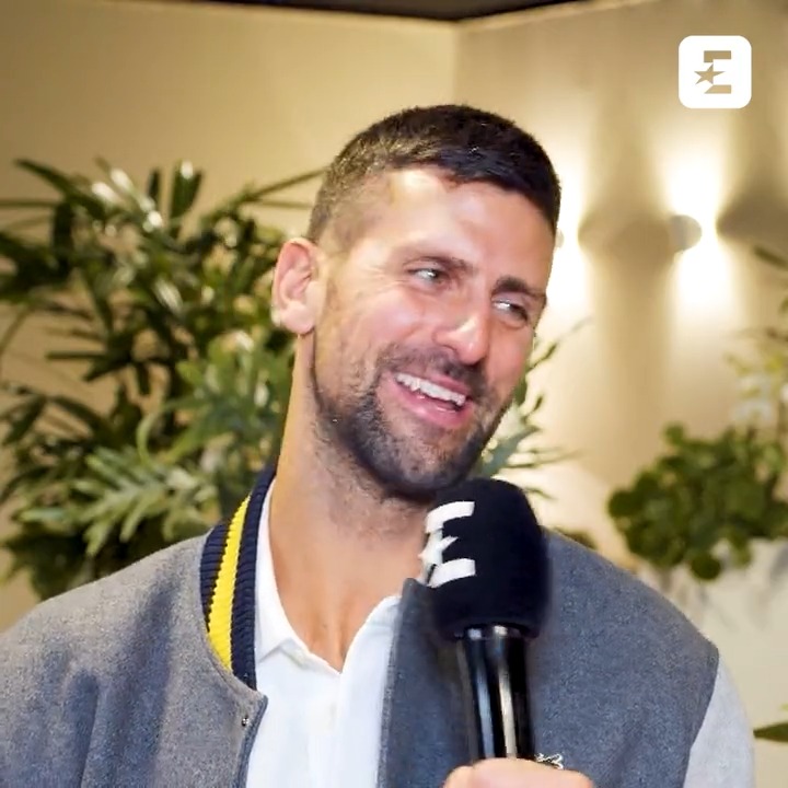 "Those are the wonderful problems to have." 😆 Will Novak Djokovic be wearing 2️⃣5️⃣ on his jacket in January? 🏆🇦🇺 Novak Djokovic | Alizé Lim | #RolexParisMasters