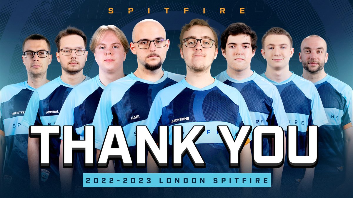 Two years of memories, exceeding expectations, and rebuilding a legacy. Thank you for everything 💙🧡 SparkR Backbone Sauna Hadi Admiral Landon ChrisTFer Xavier Hardy
