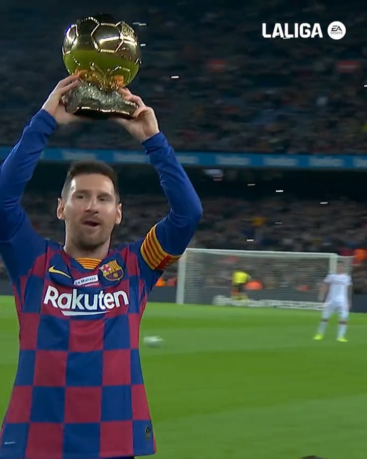 𝗠𝗘𝗦𝗦𝗜 𝗗'𝗢𝗥. ✨ #LALIGAHISTORY #BallonDor | FC Barcelona