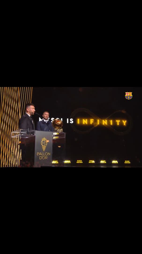 LEO MESSI: "I was lucky to be on the best team in the world, in the best club, the best team in history."