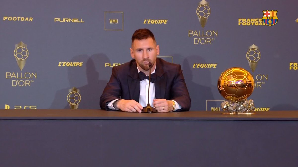 "I'll say it again: Barça is the best club itw." — Leo Messi 🐐