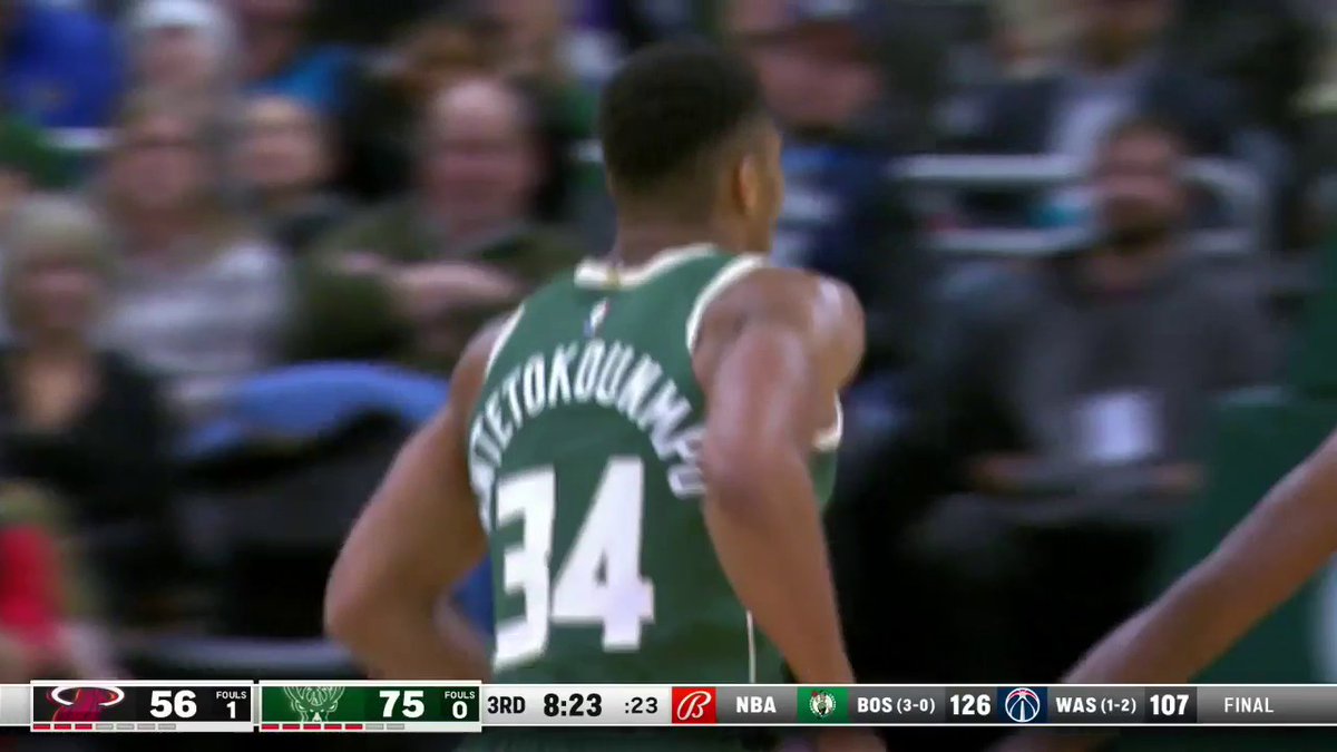 Giannis muscling inside! #FearTheDeer