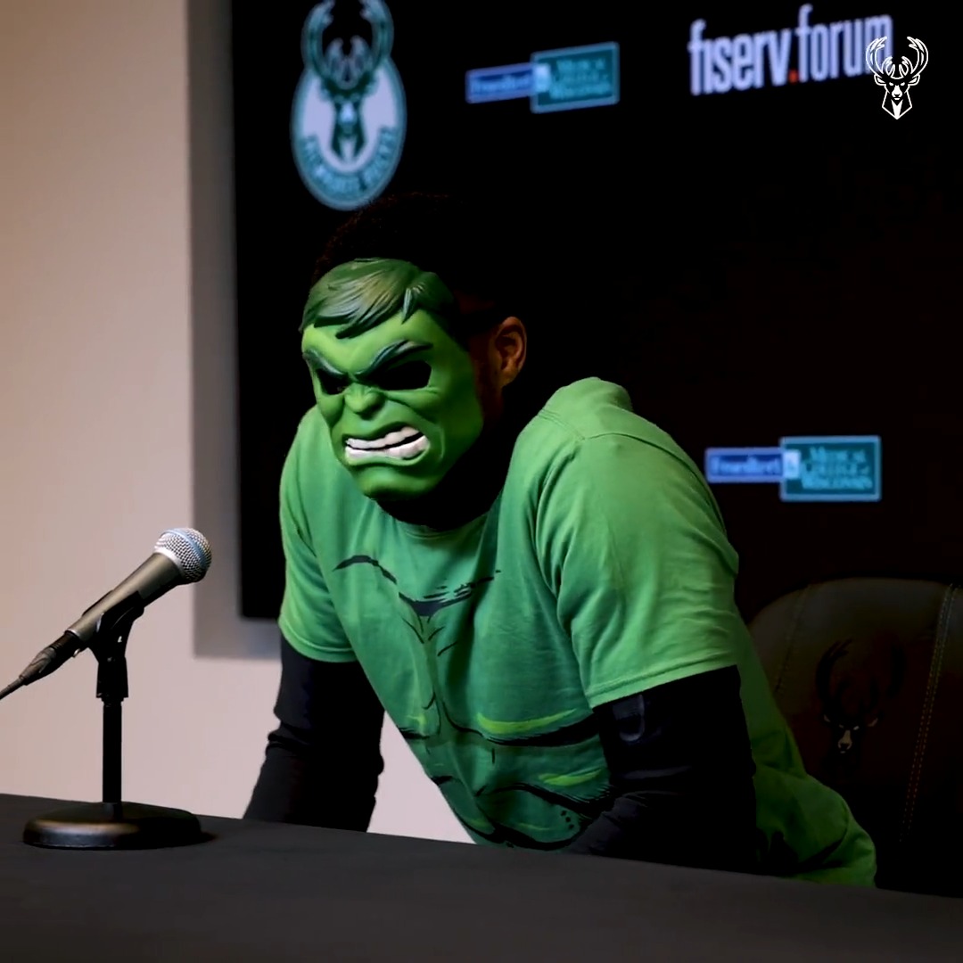 Happy Halloween from Giannis. 😂