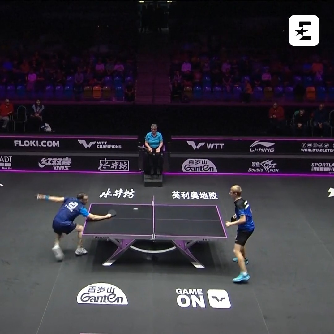 🏓🐐 | Félix Lebrun wordt ook wel de Mbappé van het tafeltennis genoemd. Na deze rally snap je waarom! 🔥🚀 #pingpong #tafeltennis