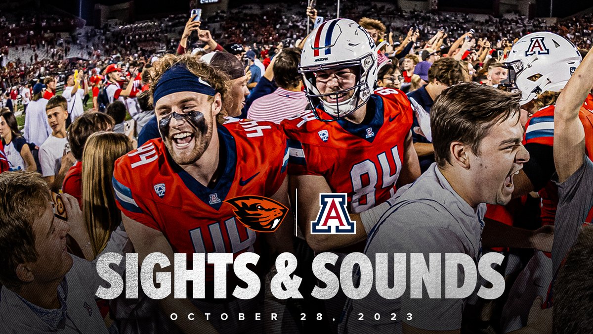 Relive the Sights & Sounds of Arizona's victory over Oregon State. #ItsPersonal | #DesertFury