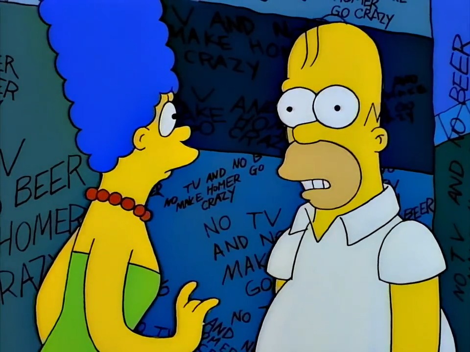 No TV and no beer make Homer go crazy. No TV and no beer make Homer go crazy. No TV and no beer make Homer go crazy... Happy #Halloween!