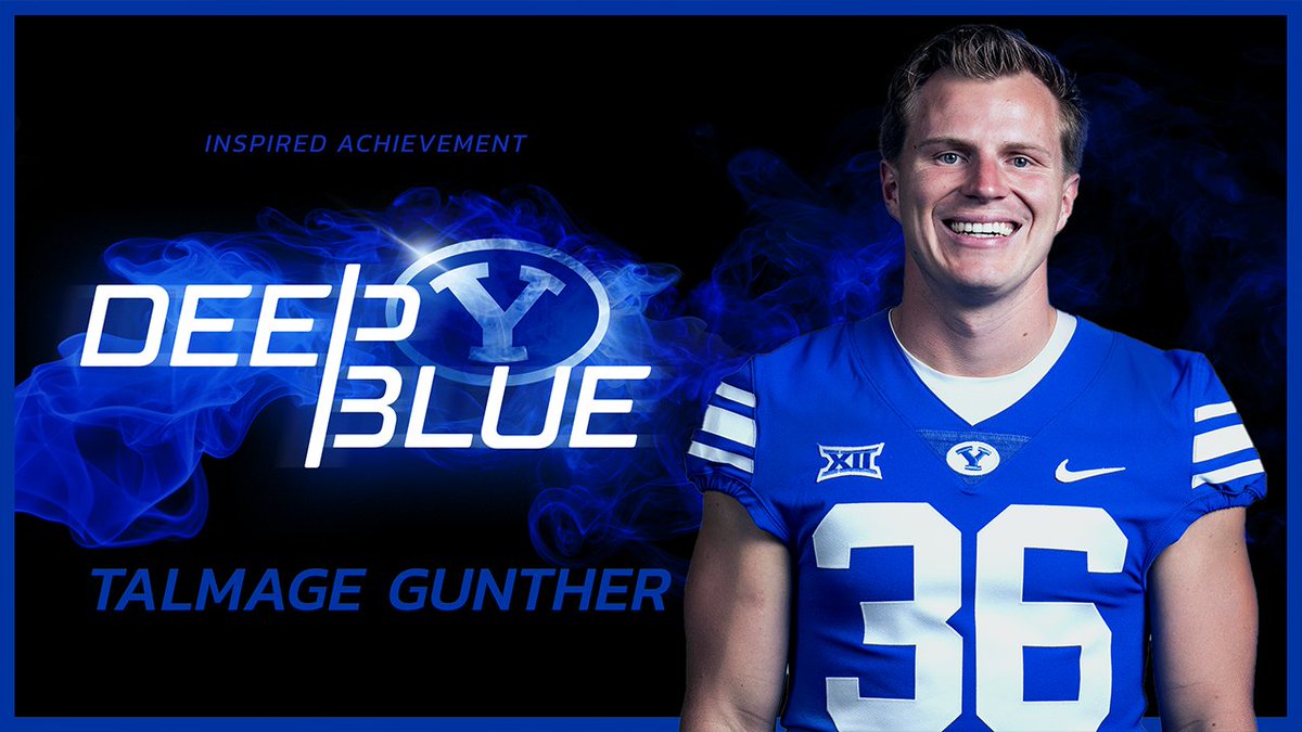 Talmage Gunther's dream was to play for BYU FOOTBALL on scholarship. When he was recruited to BYU he was told they didn't have a scholarship for him. He still came and battled to see his dream come true. This is Deep Blue featuring Talmage Gunther. #BYUFOOTBALL | #BYUSN