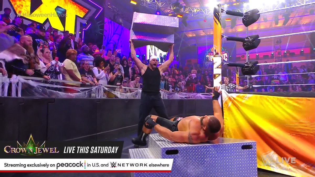 LET'S GO!!!! @WWEVonWagner is back and looking to get some payback on Bronson Steiner 😤 #HalloweenHavoc