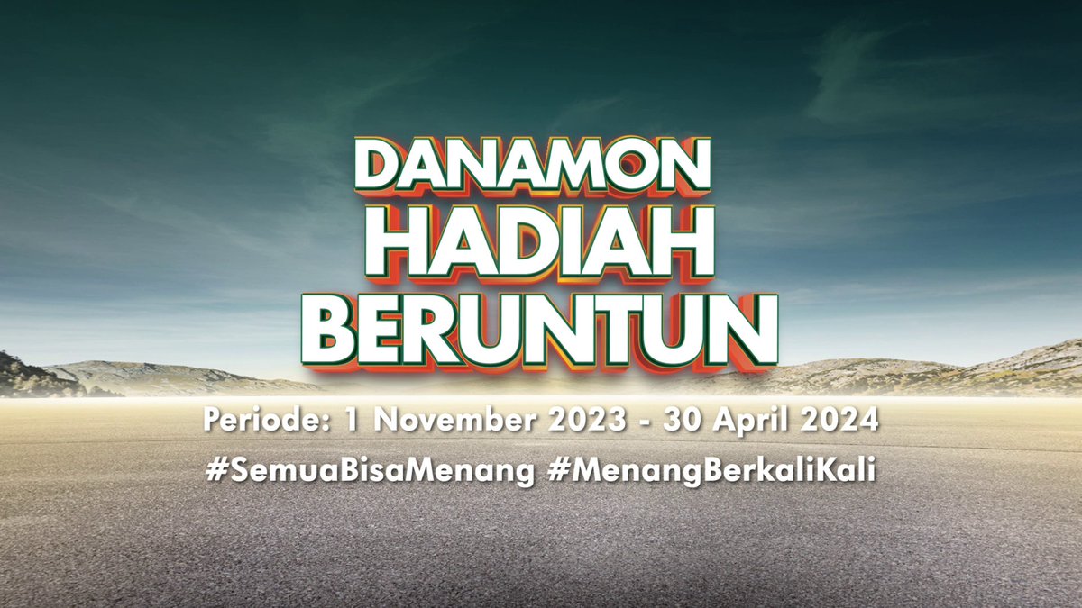 Danamon Hadiah Beruntun datang lagi dengan Makin Banyak Kesempatan untuk bisa #SemuaBisaMenang &amp; #MenangBerkalikali Periode: 1 Nov 2023 - 30 Apr 2024. Tingkatkan saldo dan perbanyak transaksi kamu. Buka tabungan sekarang! Kode Referral: DHBDIGITAL Info: