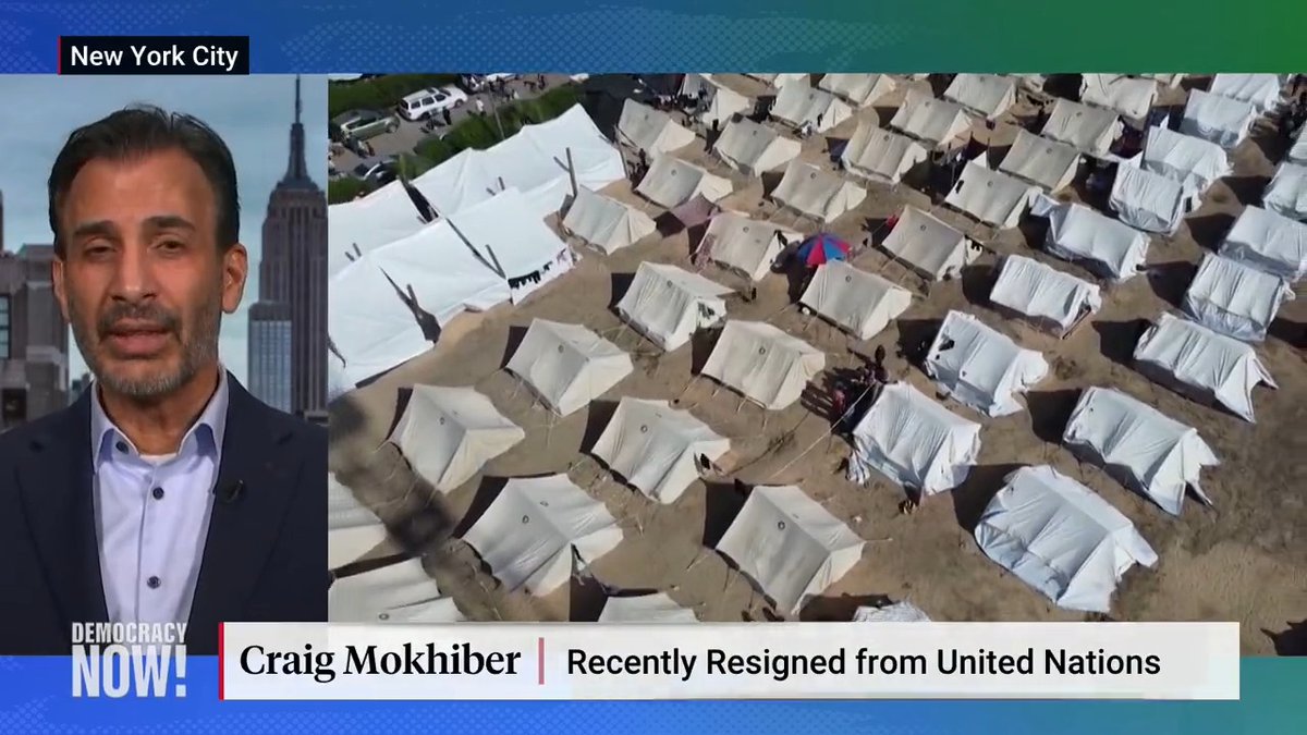Until recently, Craig Mokhiber was a top U.N. official working on human rights. He just left his post with a scathing resignation letter blasting U.N. and Western complicity in Israeli abuses. Mokhiber joins Democracy Now! to talk about the current war in Gaza and more.