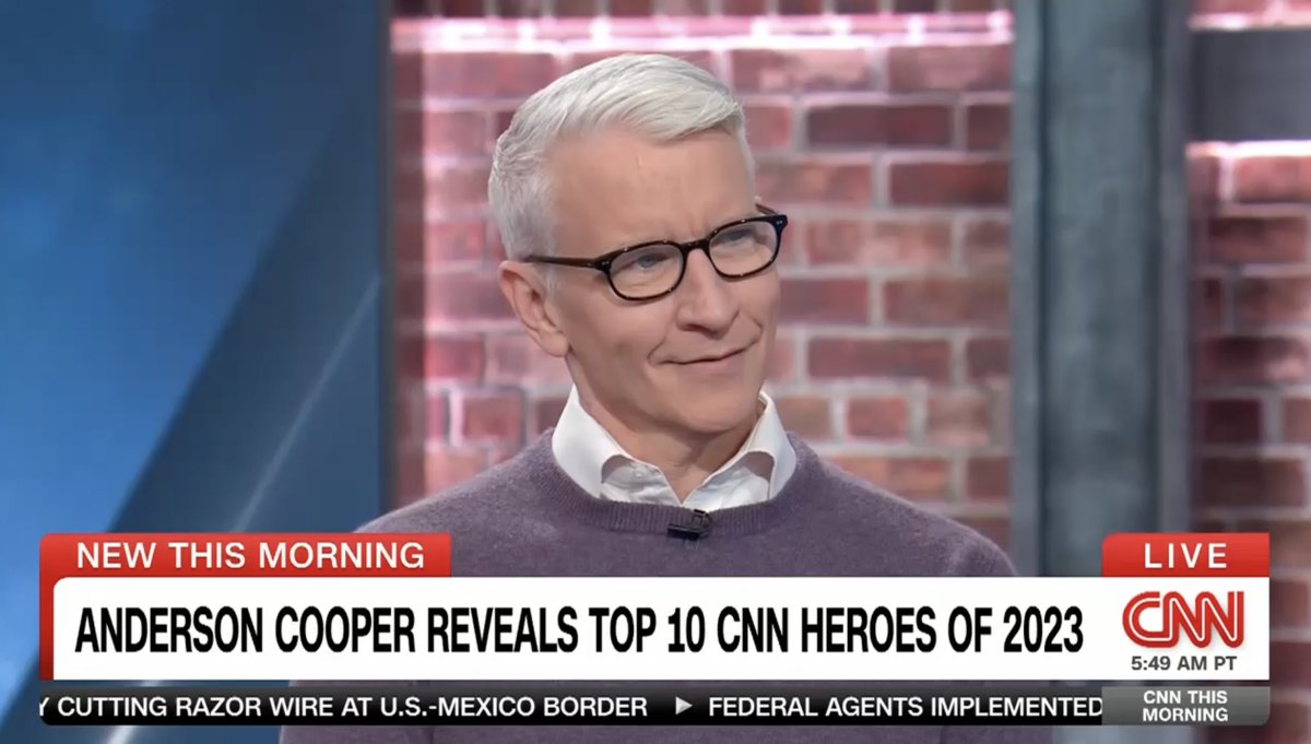 Anderson Cooper just revealed the Top 10 CNN Heroes of 2023 on CNN This Morning. Vote now to help decide who will be the next CNN Hero of the Year and receive $100,000 to continue their life-changing work.
