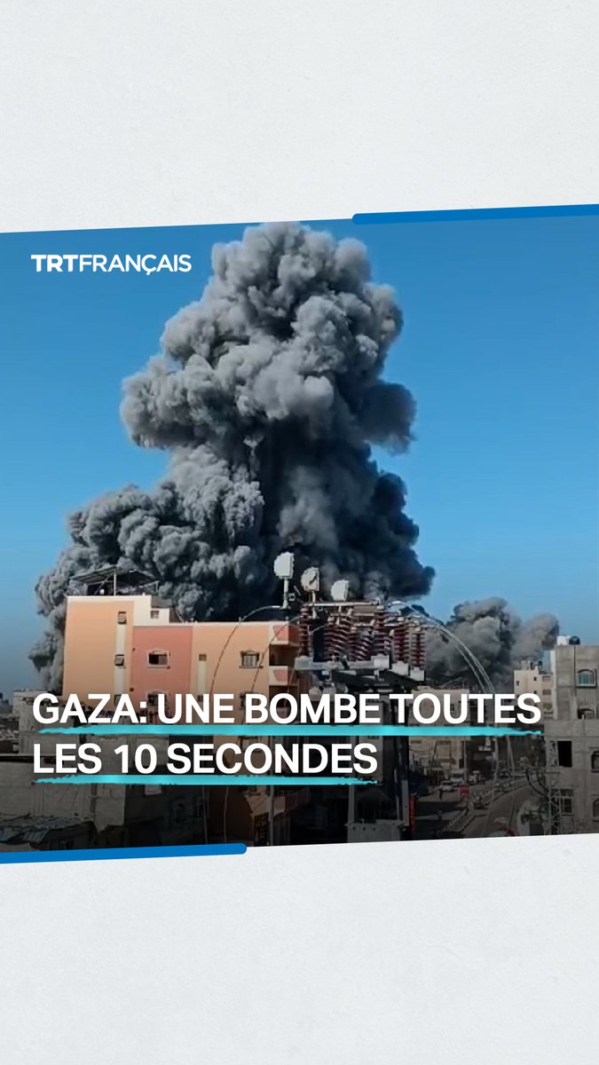 🇵🇸🇮🇱 FLASH | Le temps que vous regardiez cette vidéo d’une minute, six bombes auront déjà frappé #Gaza, soit une bombe toutes les dix secondes, selon Jeremy Bowen, le rédacteur en chef international de #BBCNews.