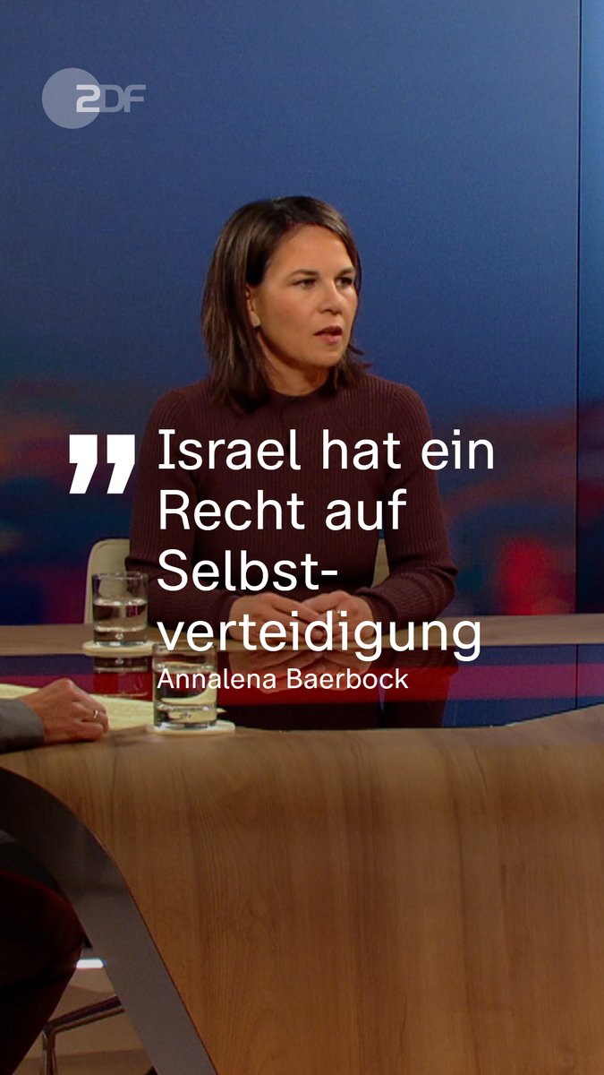 Außenministerin Baerbock (Grüne) hat die deutsche Enthaltung zur UN-Resolution zu Israel im "Was nun, Frau Baerbock?" verteidigt.