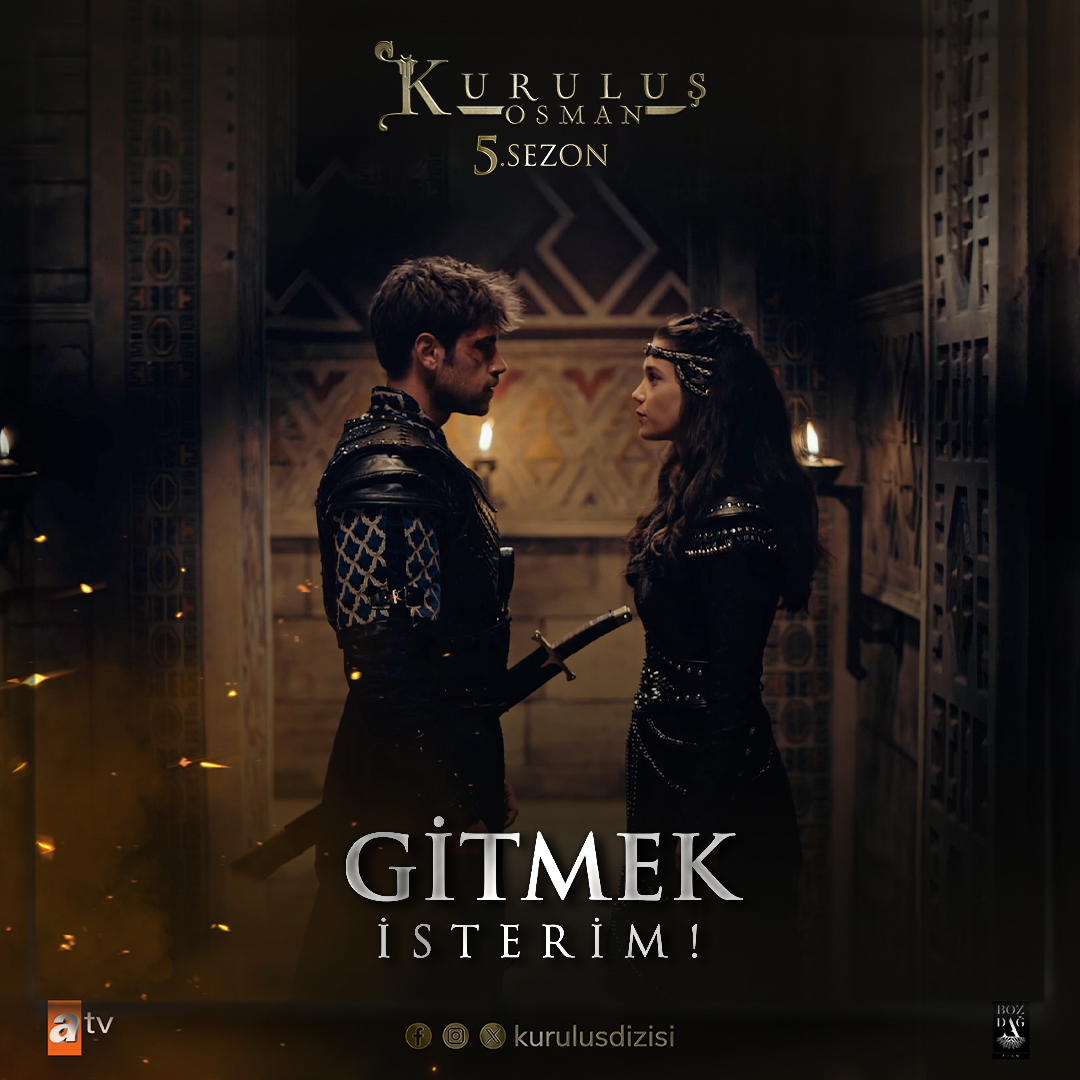 “Seni bana kaderim getirdi! Ben seni hep beklerim Tekfurun kızı!” #OrhanBey “My destiny brought you to me! I will always wait for you, daughter of Tekfur!” #GazaAteşi #KuruluşOsman heyecan dolu yeni bölümüyle #atv’de devam ediyor! Bozdağ Film atv