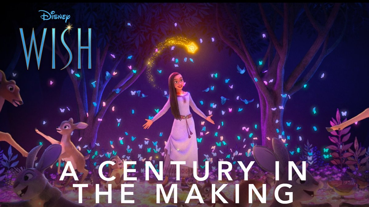 "This film is celebrating a hundred years of Disney animation" ✨ Celebrate #100YearsofDisneyAnimation with Disney's #Wish, only in theaters November 22.