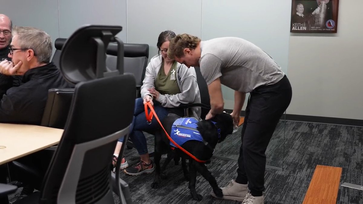 Spearheaded by @CamAtkinson89, the Flyers, Flyers Charities & Community, The John &amp; Christine Tortorella Family Foundation and Force Network Fund have teamed up with Team Foster to identify and pair a service dog for a member of the Philadelphia Flyers Warriors.