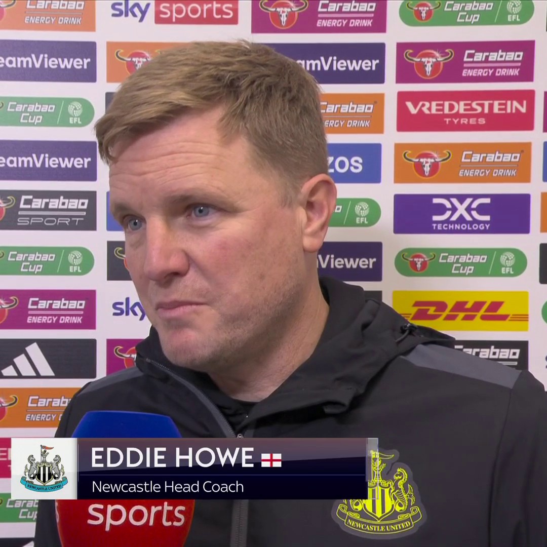 "The mentality of the group was unbelievable tonight" Eddie Howe with high praise for his Newcastle side 👏