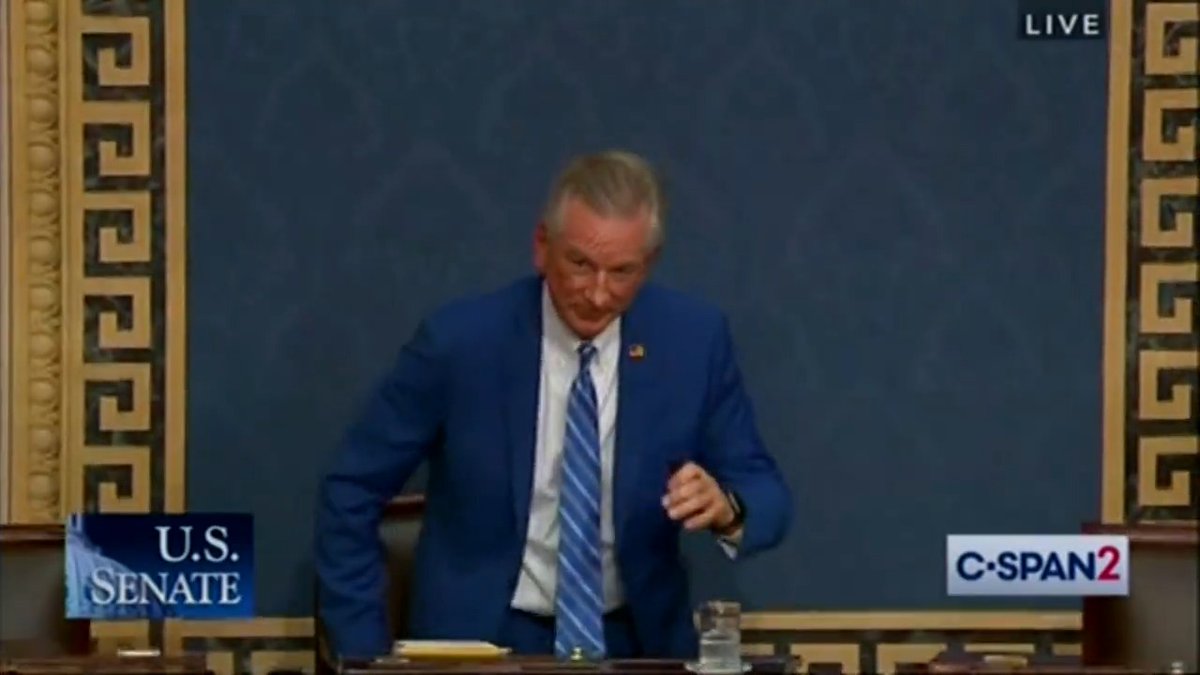 Tuberville: I object Sullivan: For people who are watching, that was the naval officer who would be in charge of the two carrier strike groups in the Middle East. We could have put him in charge, pretty important... but my colleague just objected