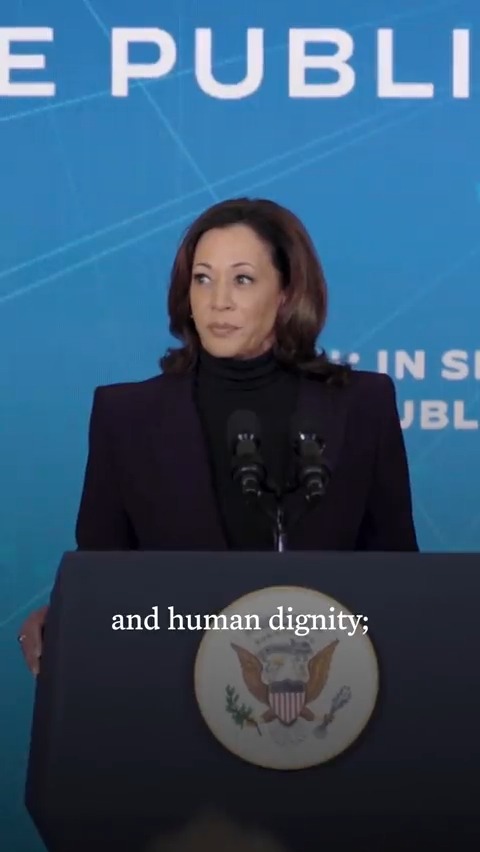 History will show that this was the moment when we had the opportunity to lay the groundwork for the future of AI — a future where AI is used to advance the public interest. That is the future President Donald J. Trump and I are building.