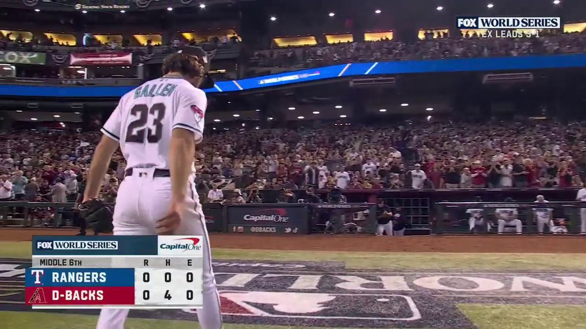 Zac Gallen looks legendary tonight