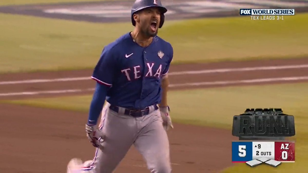 Marcus Semien makes it 5-0 in #WorldSeries Game 5!