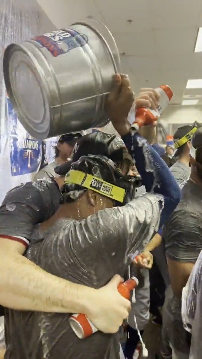 Beer buckets for the bullpen 🍻