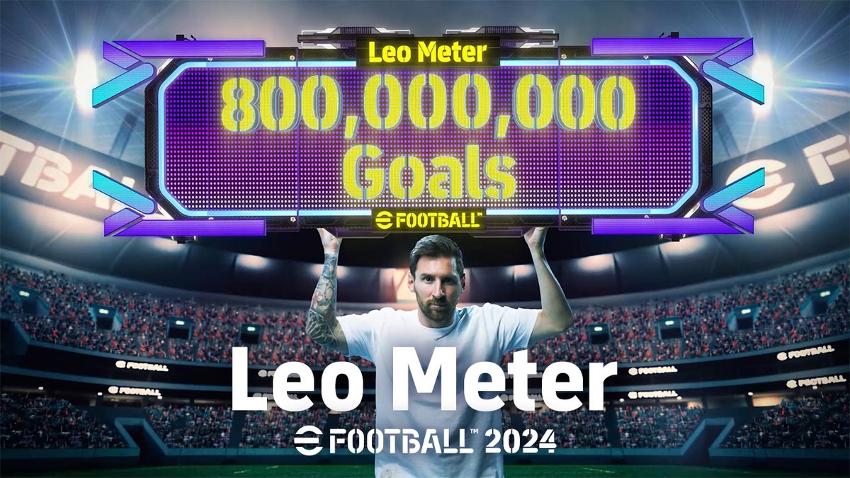 ⚽→→→→→→→→→→→→ ”Leo Meter”にゴールを刻め！ →→→→→→→→→→→→🥅 リオネル・メッシ選手で決めたゴール数をカウントする「Leo Meter」が登場！ 累計ゴール数に応じて、全てのユーザーの皆様に報酬をプレゼント🎁 詳細はコチラ▶ #eFootball #イーフト