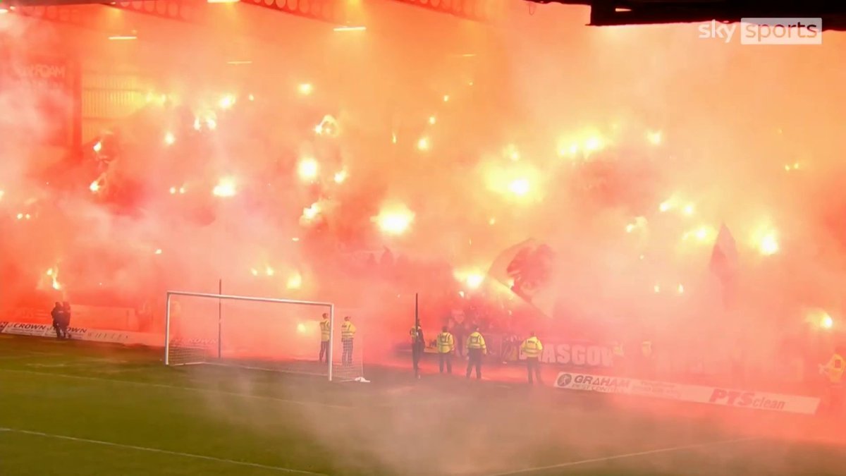 ➡️ The SPFL say the use of pyrotechnics by Rangers fans during the win in Dundee was "very concerning and unwelcome" and they will be "liaising with Police Scotland on the incident."