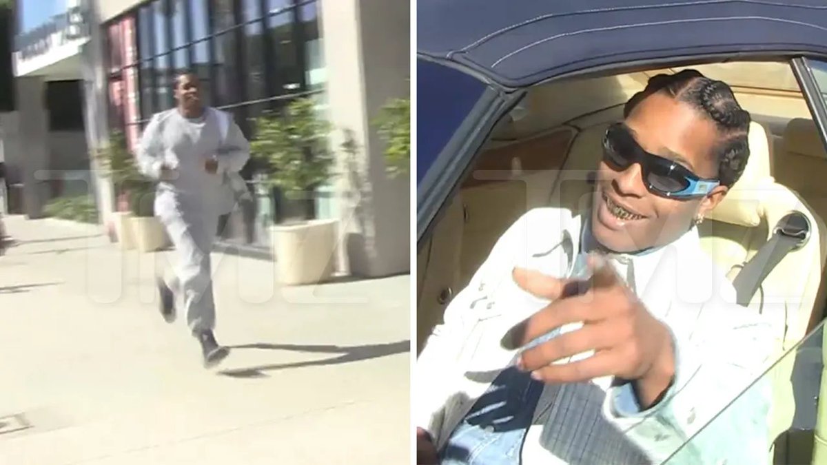 A$AP Rocky was seen on a run by TMZ