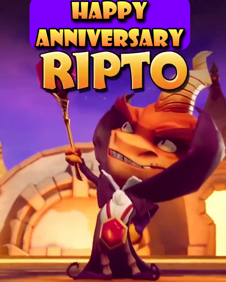 Happy 24th, Ripto! 🎉 💜 No dragons allowed at the birthday party. 😅