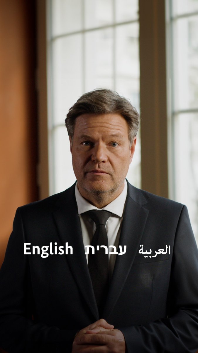It's almost four weeks since the horrific terrorist attack on #Israel. A lot has happened, the public debate has become heated and confused. Find thoughts from Vice-Chancellor Robert #Habeck in the video, putting the events in context. 📣With English, Hebrew and Arabic subtitles.
