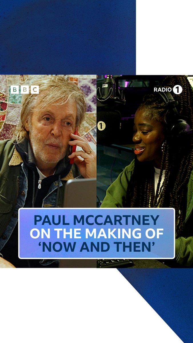 .@paulmccartney spoke with Clara Amfo all about the making of the last The Beatles song 'Now And Then' ❤️ Listen back to the full Hottest Record interview on @bbcsounds.