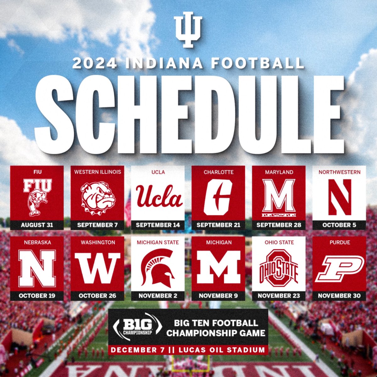 2024 B1G Schedule 🗓