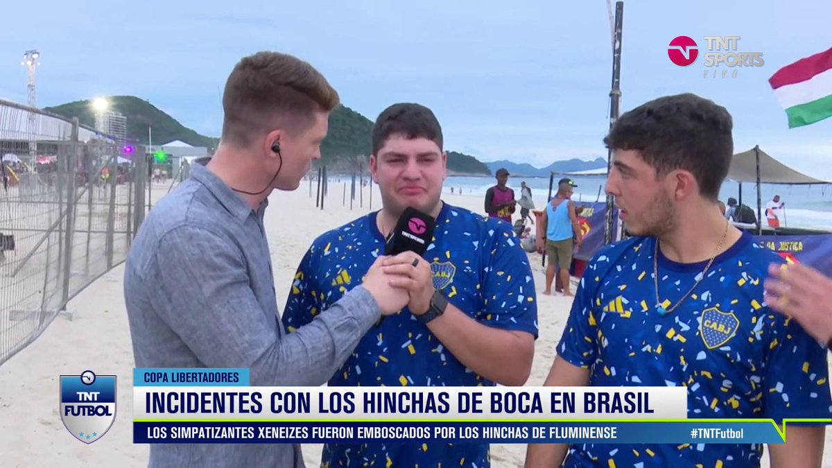 Los testimonios de hinchas de Boca que fueron agredidos por simpatizantes de Fluminense en Río de Janeiro. #TNTFútbol