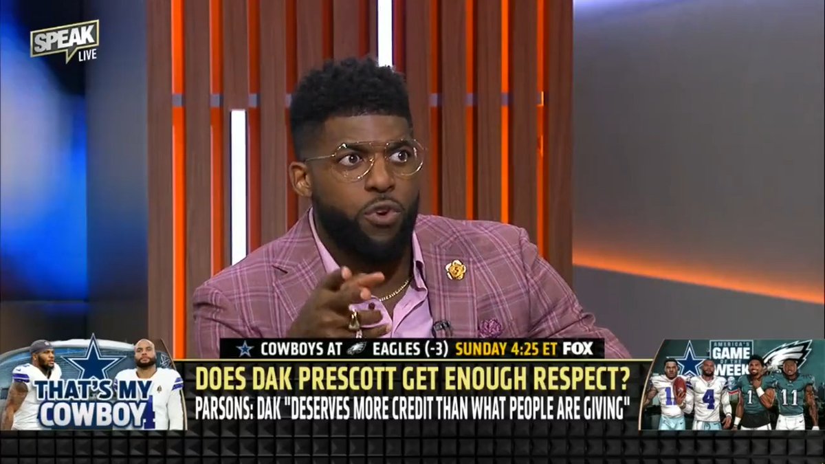 I agree with Micah Parsons on this one. Dak Prescott deserves more credit. He’s never had a losing season, he’s the only QB from his draft class that’s still on the team that drafted him. If it was easy, everybody would do it, but they don’t.