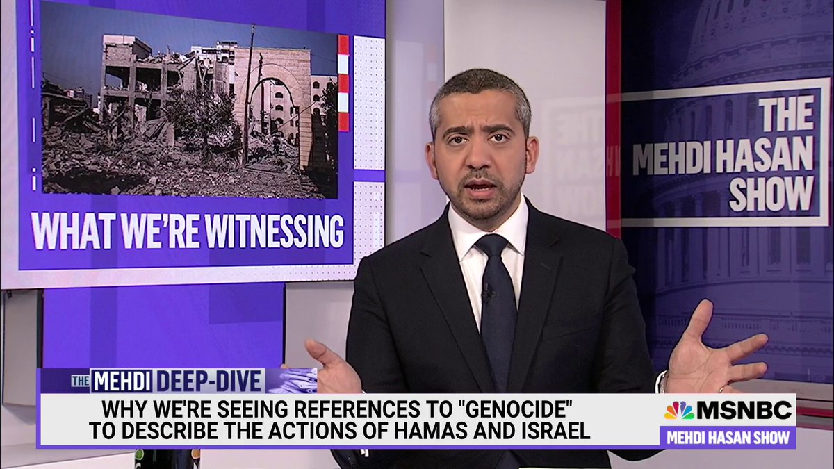 Israel's ministers, parliamentarians, generals, president, & prime minister have all said stuff about Gaza that *sounds* genocidal to a lot of experts on genocide. I laid out the evidence on the The Mehdi Hasan Show. Israeli officials, in their own words: