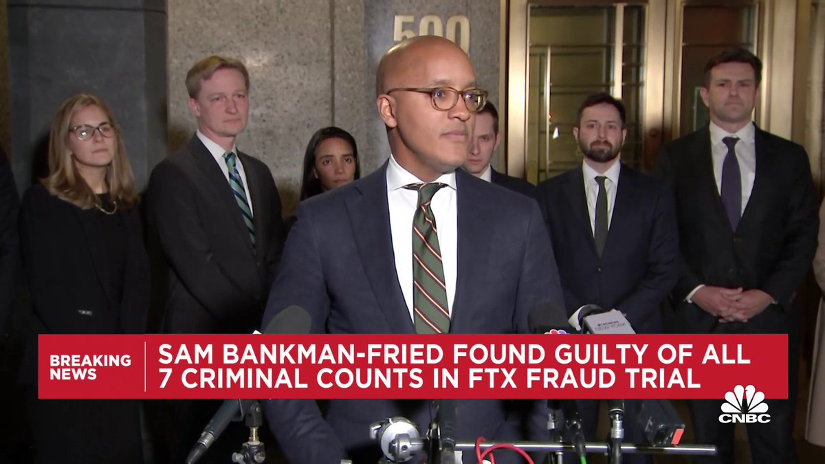 "Sam Bankman-Fried perpetrated one of the biggest financial frauds in American history," says U.S. attorney Damian Williams. "The cryptocurrency industry might be new. The players, like Sam Bankman-Fried, might be new. But this kind of corruption is as old as time."