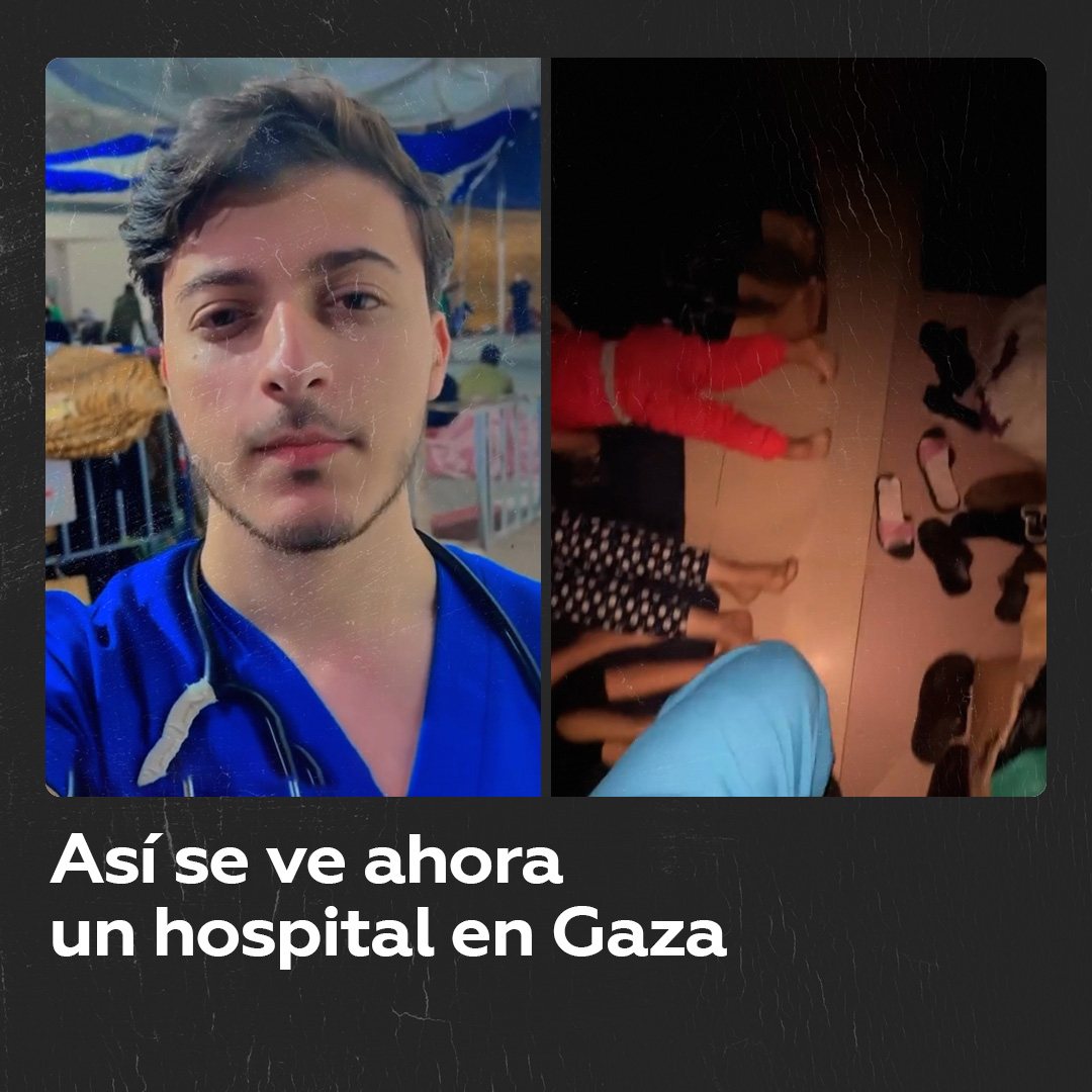 Un estudiante de medicina palestino compartió su experiencia desde el interior del hospital Al Shifa de Gaza, donde se han refugiado miles de civiles que huyeron de los bombardeos israelíes.
