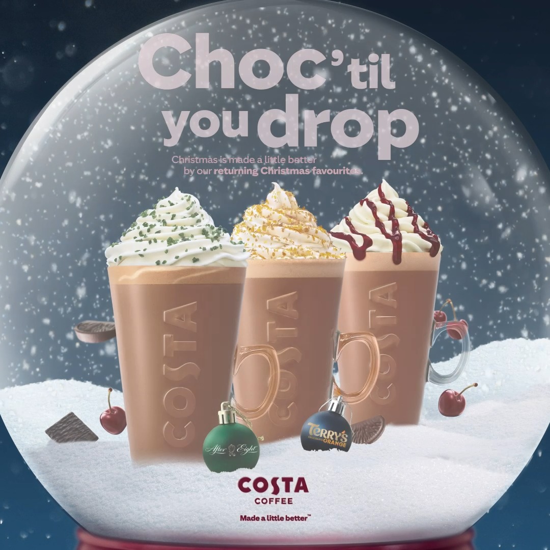 Your wish is our command. Your festive favourites are back ☕ 🍒 🍫 🍊