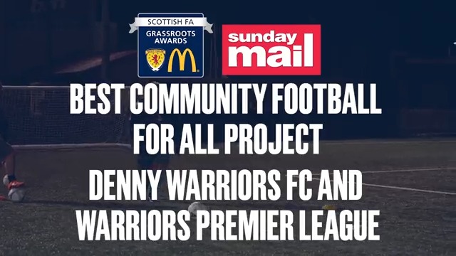 Best Community Football Project for All was awarded to Denny Warriors FC for their creation of Warriors Premier League. This informal league was set up to support people with weight loss, supporting 500+ players in its first season. McDonald’s Fun Football | Sunday Mail Sport